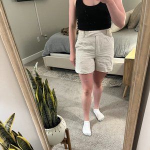 Wilfred (Aritizia) Tan Linen Shorts